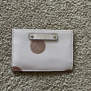 Kate Spade pink card holder wallet